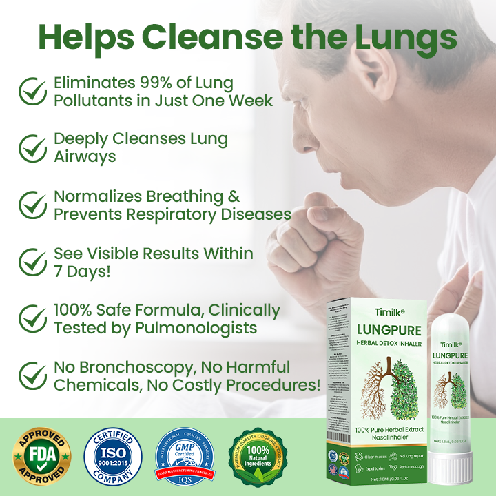 ✅✅Timilk® LungPure gyógynövényes méregtelenítő inhalátor
